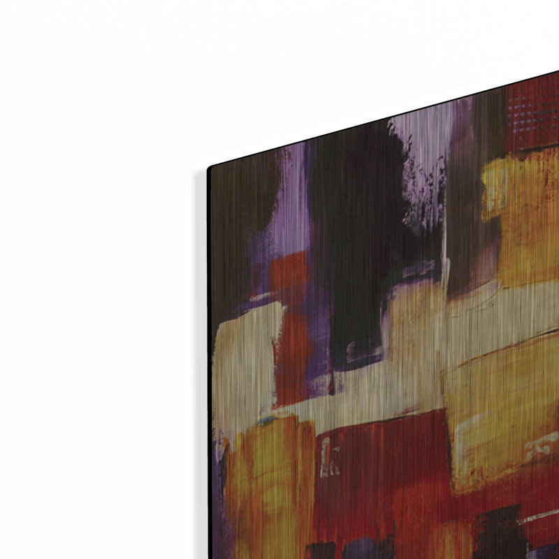 Red Barrel Studio® «Raspberry Beret II» par Erin Ashley, art mural en métal, H 24 po x l 12 po