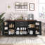 Armoire de rangement avec porte de grange 63 po avec 2 tiroirs et support de porte 63 po-952204533