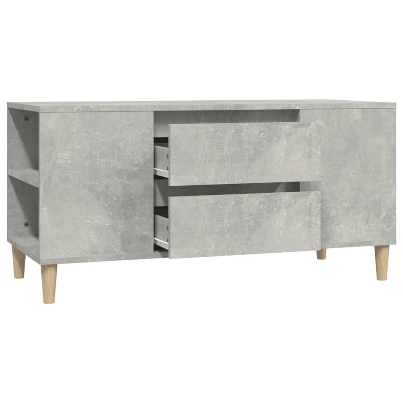 Husam Unfinished TV Stand for TVs up to 43", Grey