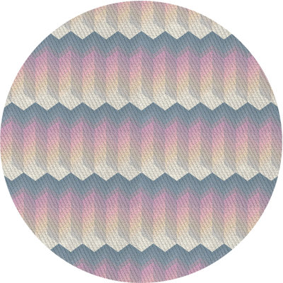 Tapis beige/rose à motifs