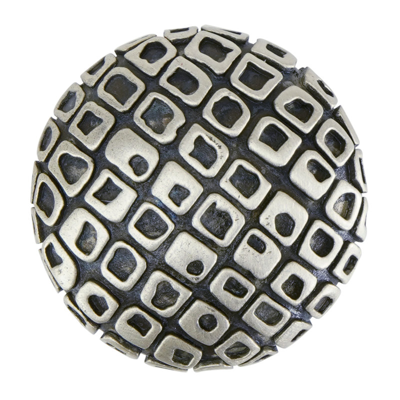 RIO KNOB PLATE, Matte Silver 