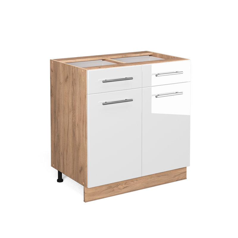 Fame 218 + front GKO_80 x 82 x 51.6, White/Brown