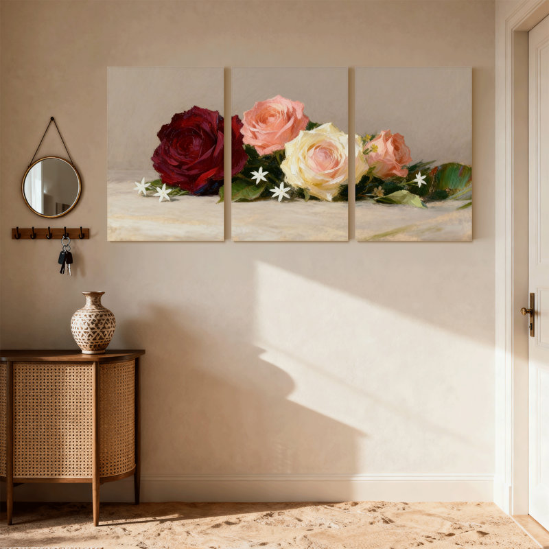 Ensemble de 3 reproductions d'art sur toile, H 18 po x l 36 po