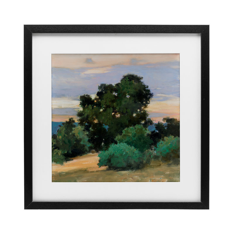 «Grove at Dusk Landscape», reproduction encadrée sous verre, conception de Julia Purinton, H 13 po x l 13 po