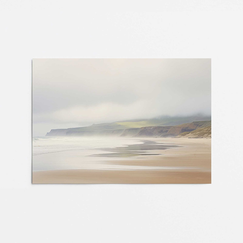 Misty Shores, Sans cadre, papier, H 16 po x l 20 po