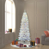White Pine Artificial Christmas Tree with Multi-Colored Mini Lights