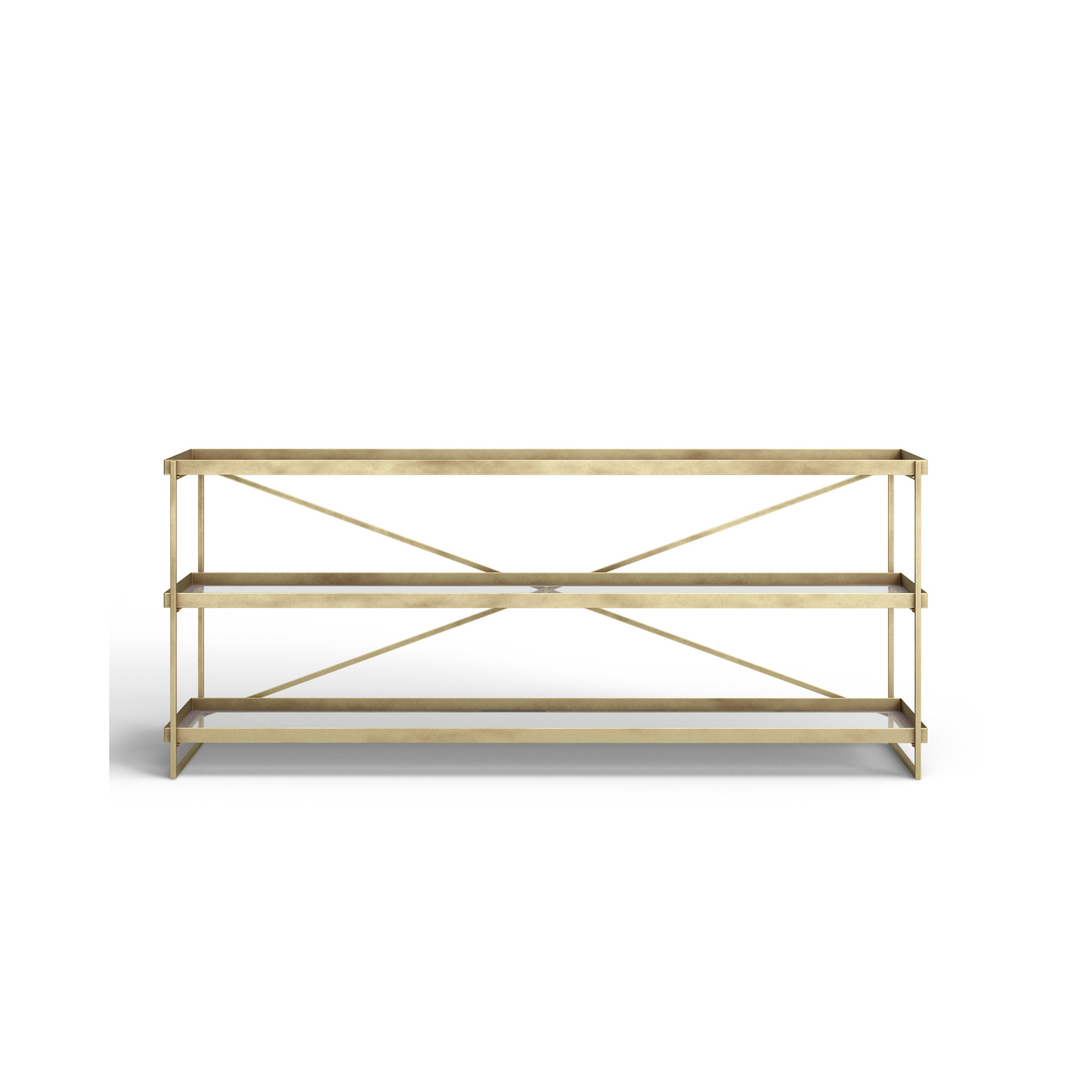 Lupita 16'' Console Table, 72 x 16 x 30, Gold