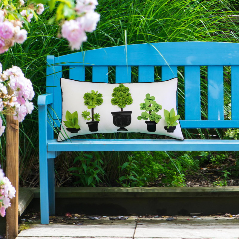 Outdoor Reversible Throw Pillow