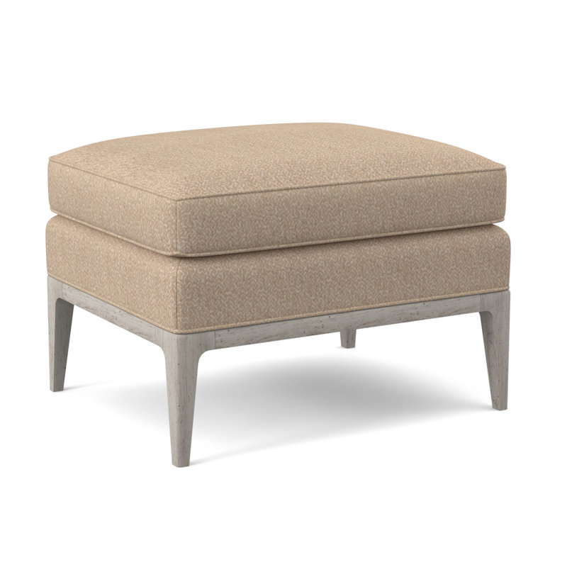 Repose-pieds rectangulaire 28 po Claxton, Blé Maya, Bisque