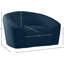 Fauteuil demi-tonneau en velours Alaw-1910994065