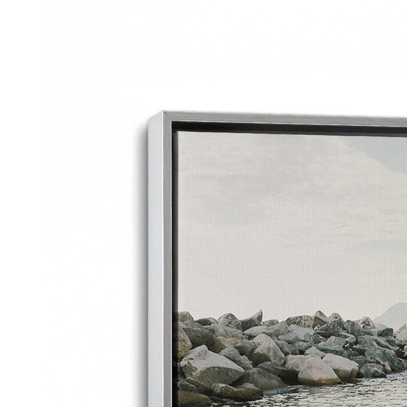 Dockside Dreams Canvas Print, Polished Chrome Framed, 32.75" H x 48.75" W x 1.75" D
