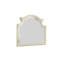 Élégant miroir beige antique pour la chambre à coucher - Bois massif, touche traditionnelle