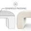 Banc rembourré avec cascade 60 po Emmie