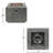 Square Fire Pit 50,000 - Iron Craft, Rust-, Matte Finish , Allure