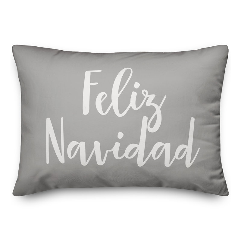  Coussin Feliz Navidad, Gris