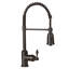 33" Hammered Copper Apron Front 60/40 Double Basin Kitchen Sink w/ Scroll Design and Nickel Background