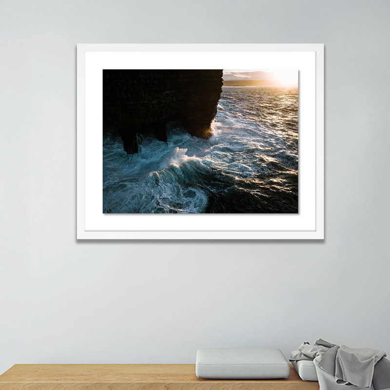 Crash Print by Michael Schauer, White, 19" H x 24" W x 1.5" D