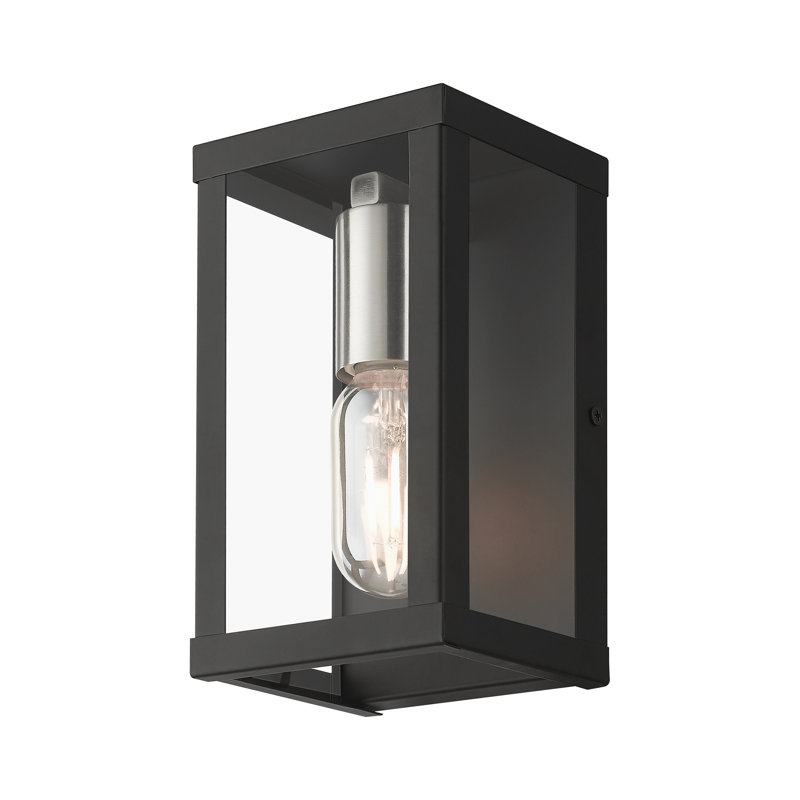 Eyoas Wall Light, Black, 8" H x 4.5" W x 3.95" D