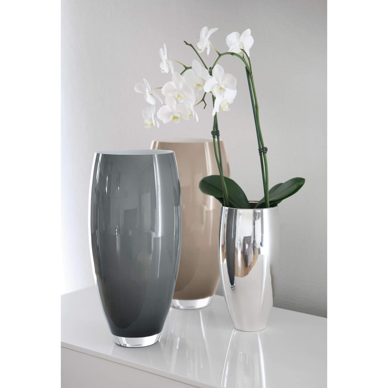 Africa 40Cm Glass Floor Vase, Grey/Brown/Blue