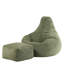 Bean Bag Bazaar Dalton Corduroy Recliner Bean Bag and Footstool-125475864