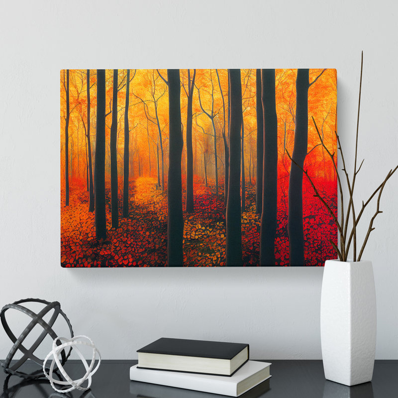 Terrific Autumn Forest - Wrapped Canvas, 35cm H x 50cm W x 3cm D