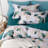 Lunaria 100% Long-Staple Cotton Duvet Cover Set Kaycee Pattern Printed Comforter Cover 3Pcs, Ultra Soft & Breathable Bedding Set-111460242