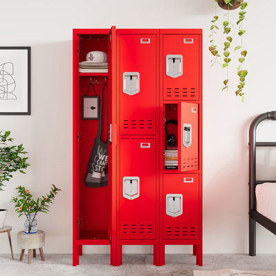 Storage Locker,metal Locker,lockers For Employees,metal Locker Storage Cabinet With Doors, Card Slot,lockable Steel Locker For Gym,school,home,office,garage,assembly Required