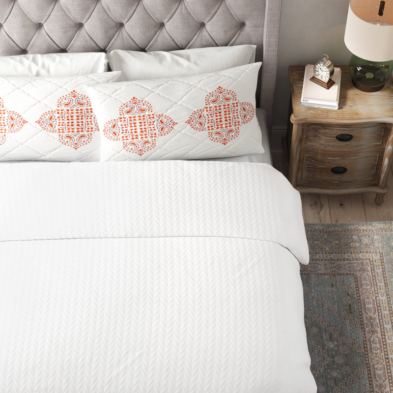 Arwen Dove Standard Cotton Duvet Cover, King Duvet Cover