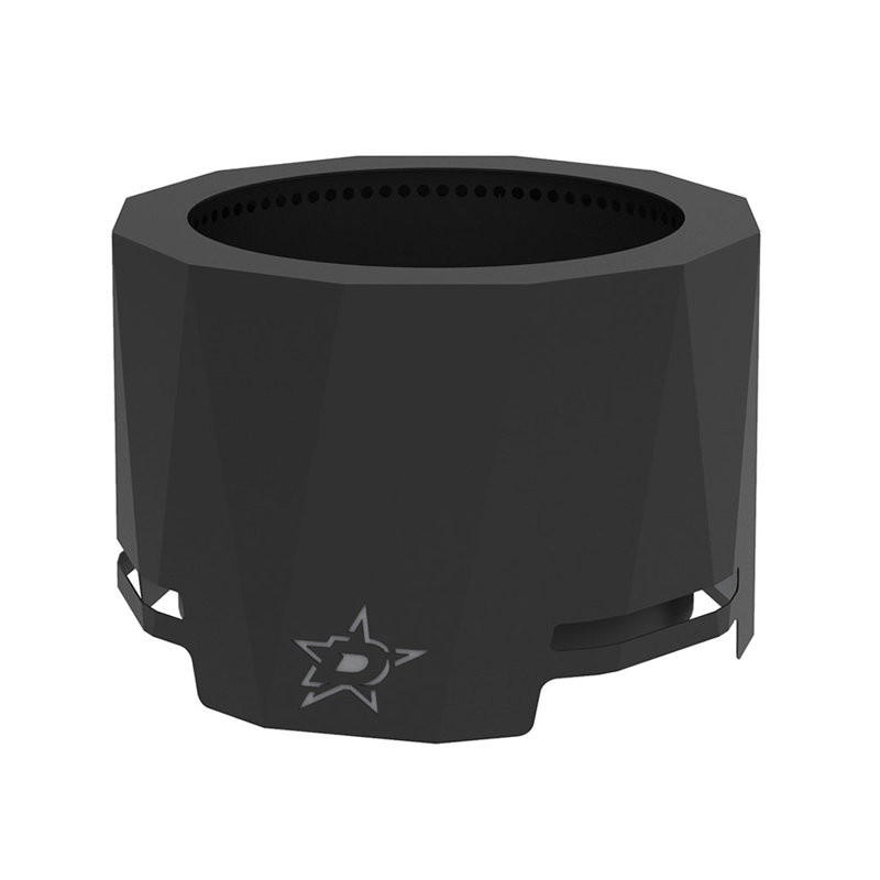 Round Steel Smokeless Fire Pit, Dallas Stars