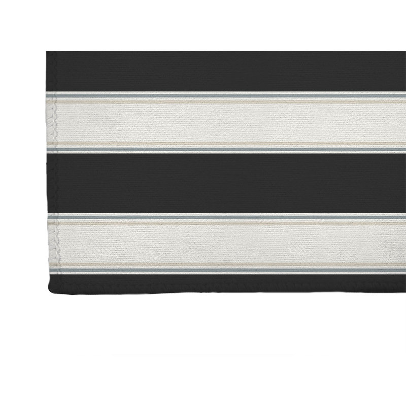 Cabana Stripe Indoor Doormat, Charcoal, 48" W x 72" L