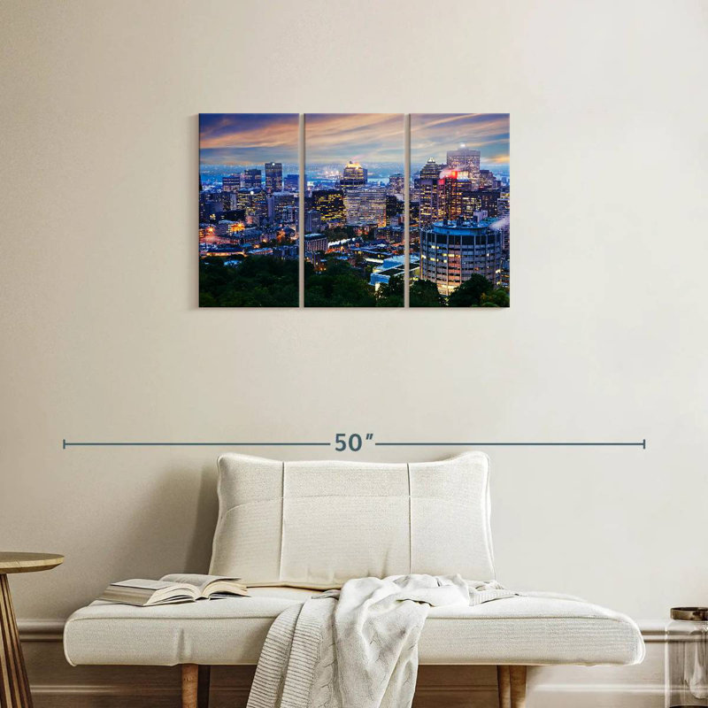 Aime Montreal City Lights, 20" H x 33" W