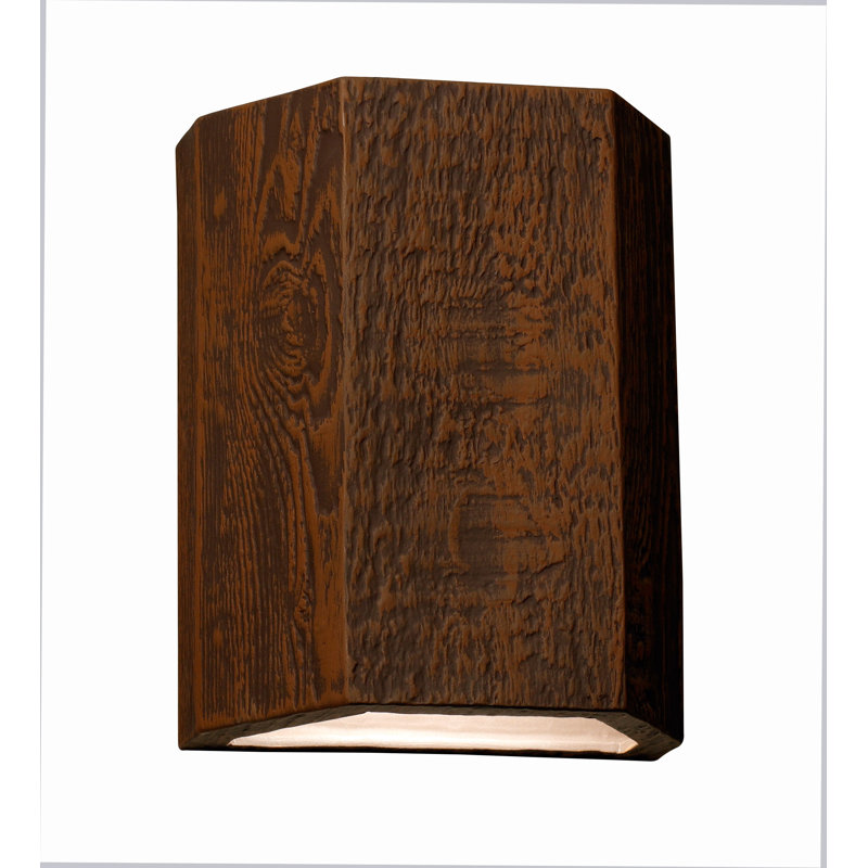 Lampe murale d'extérieur en céramique Osterhoudt, ampoule DEL incluse, H 10 po x l 8 po x P 5 po