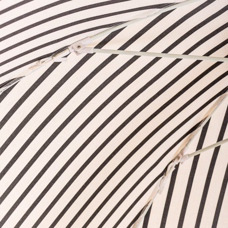 Patio 90'' W Umbrella, Black/White Striped