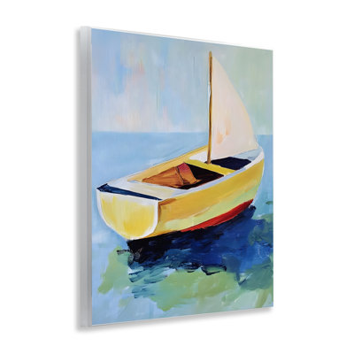 Plaque murale Pier Pier, vue de bateau, design par Walker Noble
