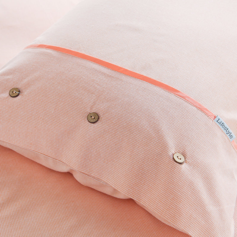 Salvatore Duvet Cover, Super King, Peach