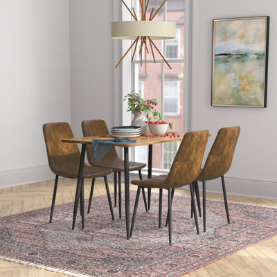 Tapscott 5-Piece Stain Resistant Upholstered Dining Set