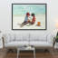 Petites filles à la plage, reproduction sur toile