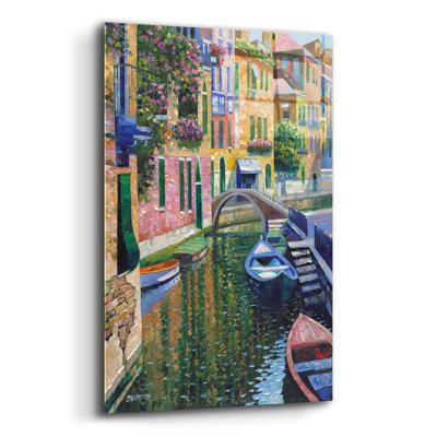 "Canal romantique" par Howard Behrens - peinture sans cadre
