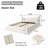 Upholstered Platform Bed with Special Shaped Velvet Headboard, Metal & Solid Wood Frame-110054352-115235059