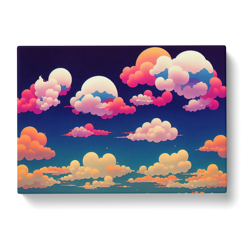 Bubblegum Clouds Vol.3 - Wrapped Canvas, 35cm H x 50cm W x 3cm D