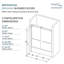 Porte de douche coulissante sans cadre Transoler Brianna, l 60 po x H 62 po, verre trempé transparent de 5/16 po-69322889
