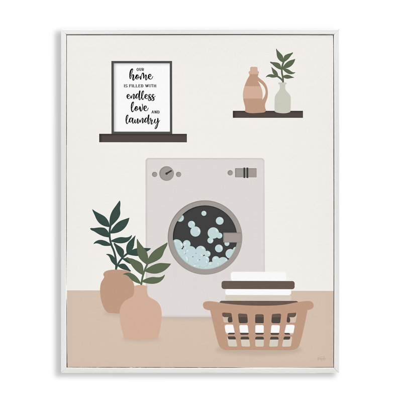 Giclée encadrée par Modern Family Laundry, conception de Natalie Carpentieri, H 20 po x l 16 po
