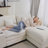 Merchelle 144.5"W 7 Piece Modular Sectional, Console, Cup Holders, USB Ports-1270084079