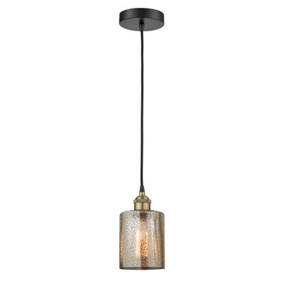Luminaire suspendu cylindrique à 1 lumière Malcolm