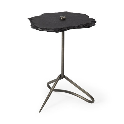 Stone Top End Table