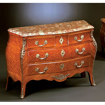 Bombay 51" Wide 4 Drawer Buffet Table