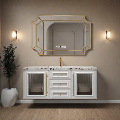 American-french retro style bathroom cabinet
