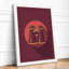 Binoculars in Gold Modern - Framed Print-912405628-912405626