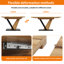 Extendable Metal Base Dining Table