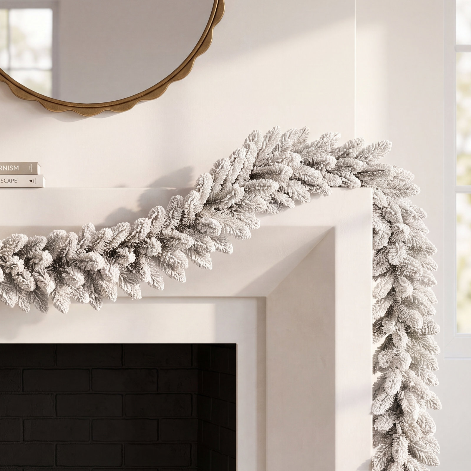 108" Frosted Fir Christmas Garland
